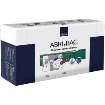 Η Σακούλα Abri-Bag για καρέκλα τουαλέτας είναι μιας χρήσης με ένα υπεραπορροφητικό ένθεμα.