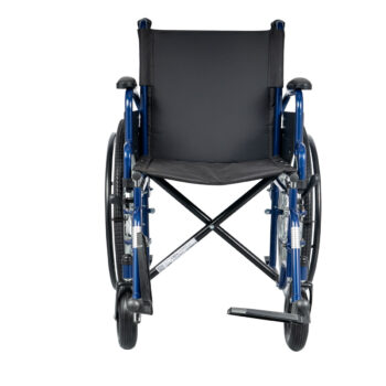 Αναπηρικό Αμαξίδιο Gemini Blue 24″ Πτυσσόμενο Ατσάλινο 125kg 0811600_allcare