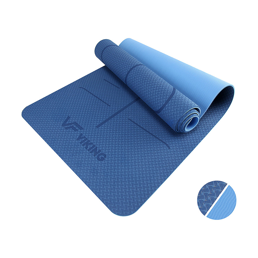 Yoga/Pilates TPE Mat C-3040 W/ Body Line Printing (Viking)