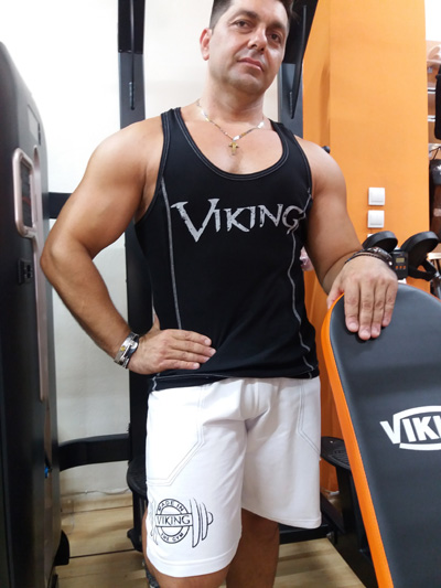 VIKING Elastic V1009 Stretch Tank Top - Green-Camo/XXLarge