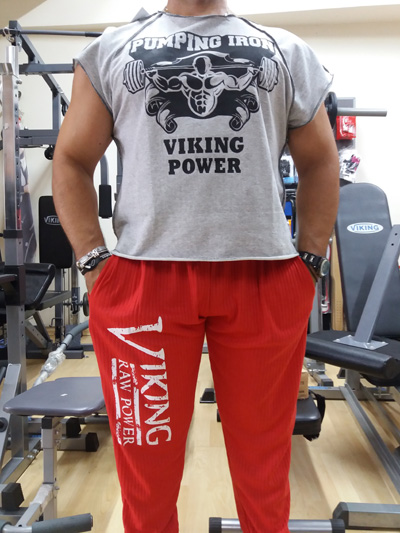 VIKING Embossed V1007 Workout Pants - Grey/XXLarge
