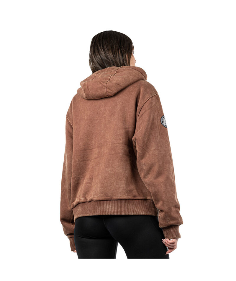 Legal Power Heavy Devils Hoodie "Stonewashed" 4016.2-899/760 Chocklate Brown Large - Large