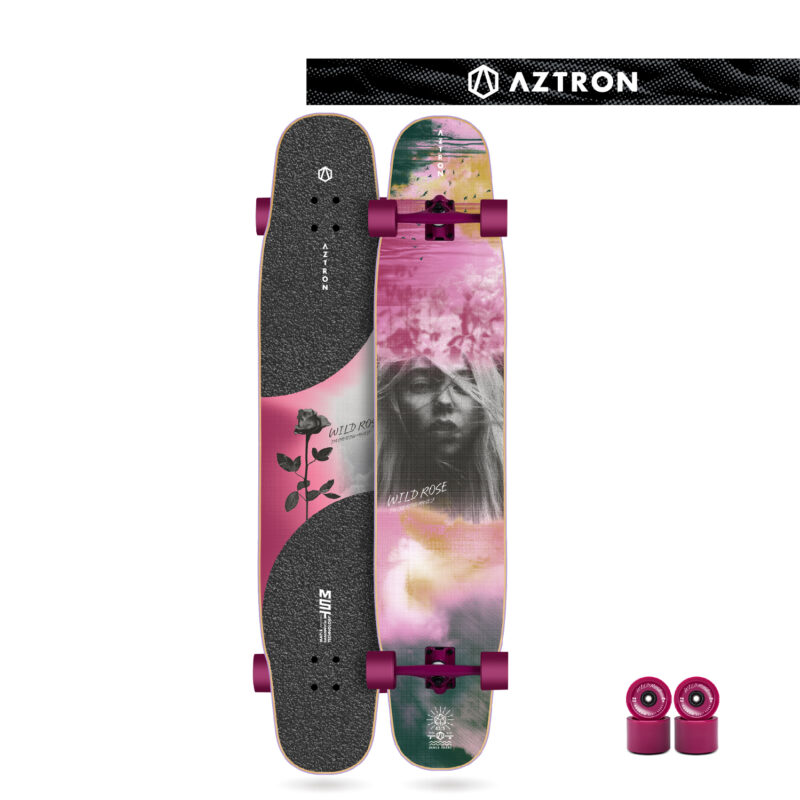 DANCEBOARD/SKATEBOARD WILD ROSE 45.5" by Aztron®