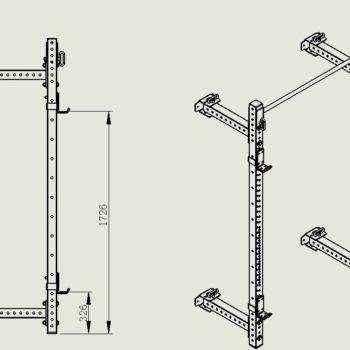Viking FR-004 Αναδιπλούμενο Επιτοίχιο Power Rack - Image 5
