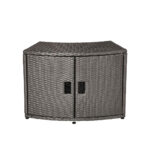 MSpa Wicker Cabinet Storage Unit - for round Spa