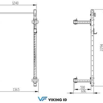 Viking FR-004 Αναδιπλούμενο Επιτοίχιο Power Rack - Image 4