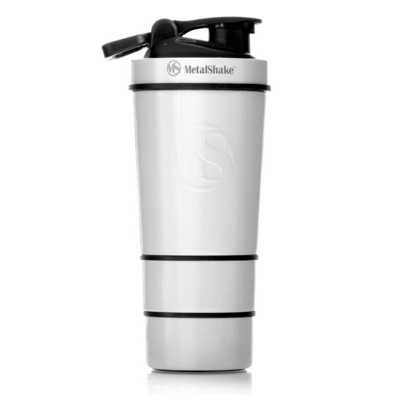 white-600-front SHAKER 600ml By METALSHAKE - PEARL WHITE