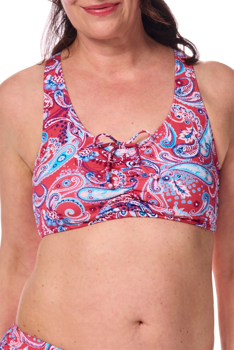 Μαγιό Μαστεκτομής Bikini Set Amoena Barbados SB Μπλε -Ροζ