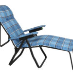 Πολυθρόνα 7 Θέσεων Μαύρου Σκελετού Μπλε Καρό Μαξιλάρι Main Photo - allcare.gr