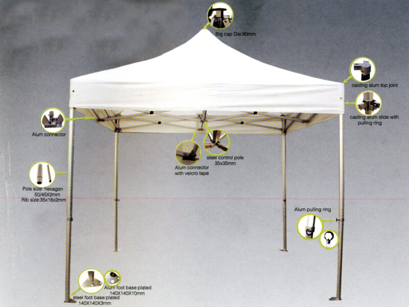 12144 Gazebo Επαγγελματικό 3x4