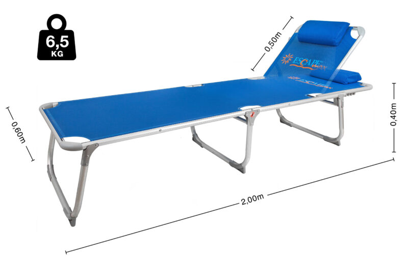 ΞΑΠΛΩΣΤΡΑ ΤΡΙΣ/ΤΗ ΠΑΡΑΛΙΑΣ ESCAPE MAX ΜΠΛΕ Ξαπλώστρα Τρίσπαστη Παραλίας ESCAPE Max Μπλε Photo 3 - allcare.gr
