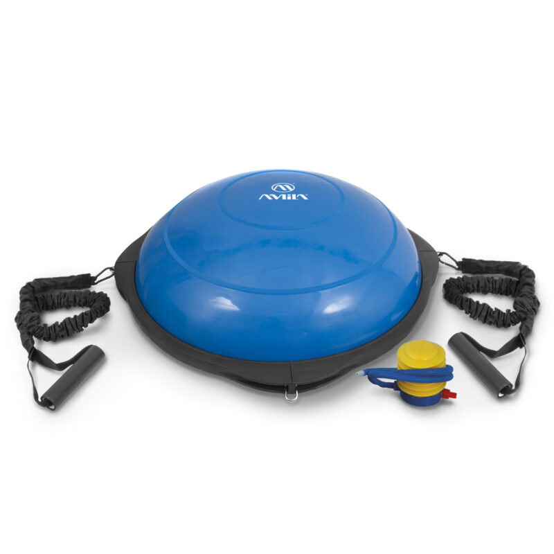 AMILA Balance Ball με Ξύλινη Βάση Μπλε 63cm Photo 1 - allcare.gr