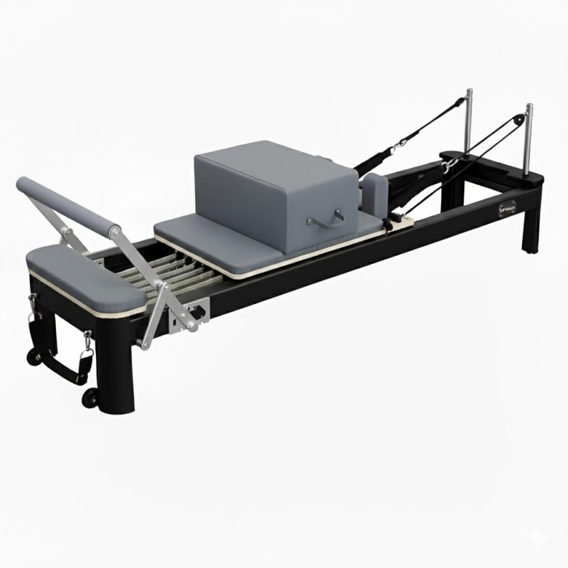 blacl-aluminium-1st Viking Aluminium Pilates Reformer (Black)