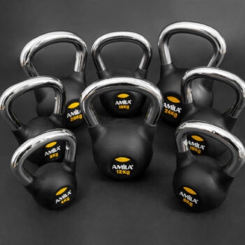 Kettlebell Rubber Cover Cr Handle 24 kg – Μαύρο Photo 1 - allcare.gr