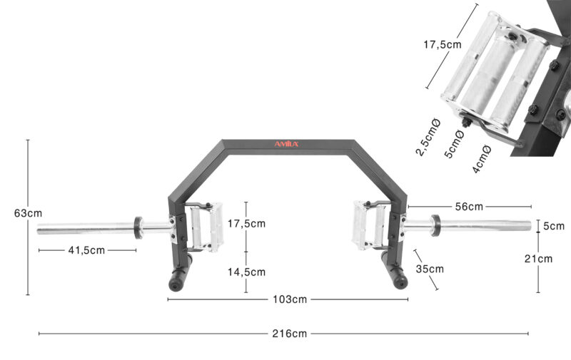 ΜΠΑΡΑ OPEN TRAP BAR Μπάρα Amila Open Trap Bar Photo 4 - allcare.gr