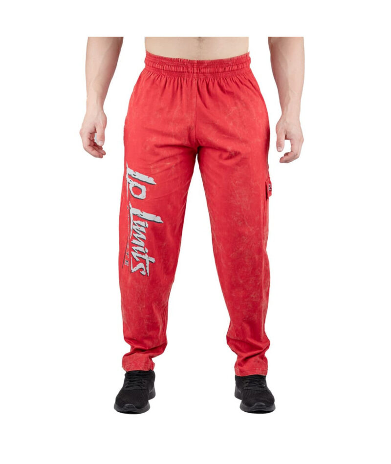 Legal Power Cargo Body Pants Stone Wash "Heavy Jersey" 6204-834 Red - Small