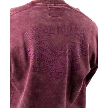 Legal Power Sweater Sweater Eagle "Stone Wash" 2477-866 Aubergine - Medium Legal Power Sweater Sweater Eagle "Stone Wash" 2477-866 Aubergine - Medium - Image 2