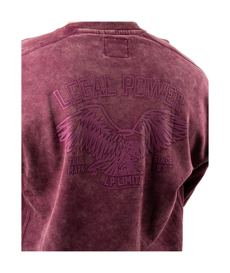 Legal Power Sweater Sweater Eagle "Stone Wash" 2477-866 Aubergine - Medium