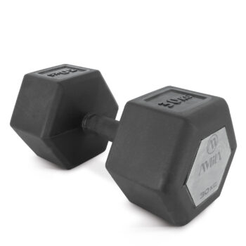 ΑΛΤΗΡΑΣ 30.0KG AMILA ΕΞΑΓΩΝΟΣ ΛΑΣΤΙΧΟ ΛΑΒΗ ΜΕΤΑΛΙΚΟ LOGO Aλτήρας Εξάγωνος Original Rubber S - 30