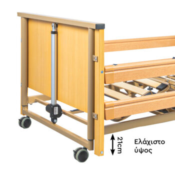 Ηλεκτρικό Πολύσπαστο Κρεβάτι WOODY LOW 0811251_allcare